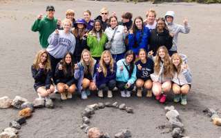 TCU study abroad group in Costa Rica